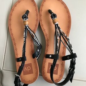 Black & White Sandals